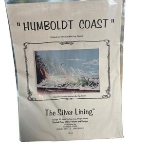The Silver Lining Humboldt Coast Cross Stitch 1999 Marc Saastad OOP Plus Cloth